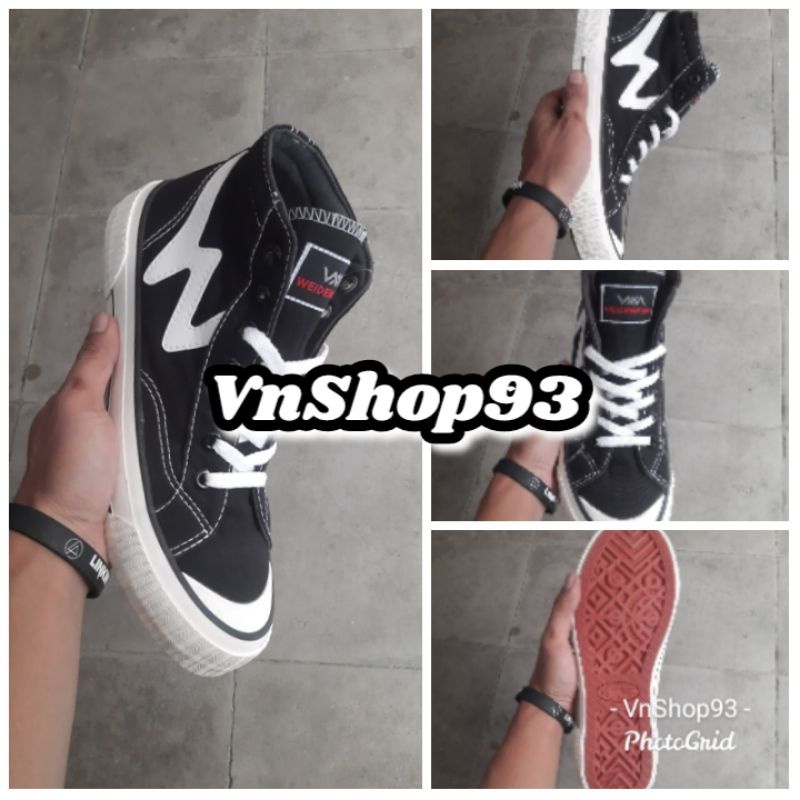 Weidenmann Y-High Sepatu Sneakers Kasual Sekolah Pria Wanita