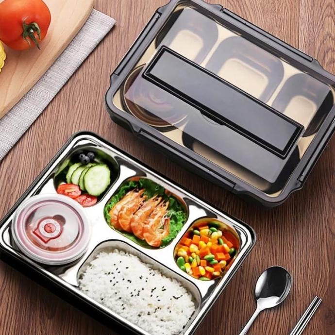 LUNCH BOX / TEMPAT MAKAN / WADAH KOTAK BEKAL KOTAK STAINLESS WADAH SOP