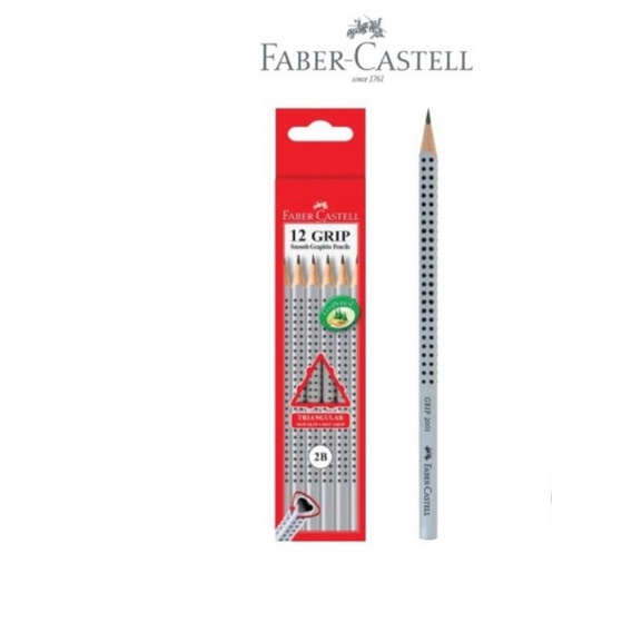 

Pensil 2B GRIP Faber Castell 317002M Smooth Graphite ( SATUAN )