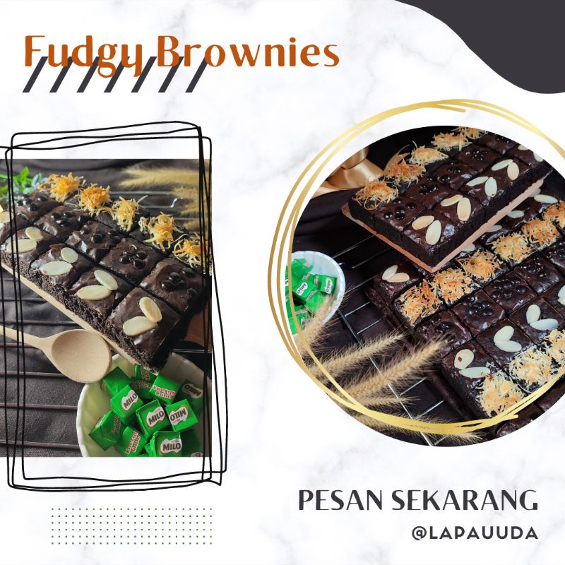 

Fudgy Brownies 20x10 cm