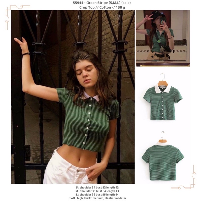 top white collar crop