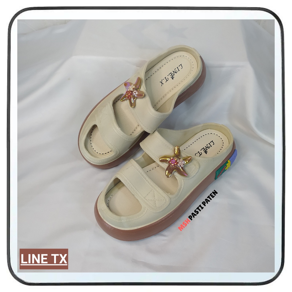 LINE TX 029 Sepatu Sandal Wanita Terbaru Sandal Jelly Import Wanita Sandal Korea