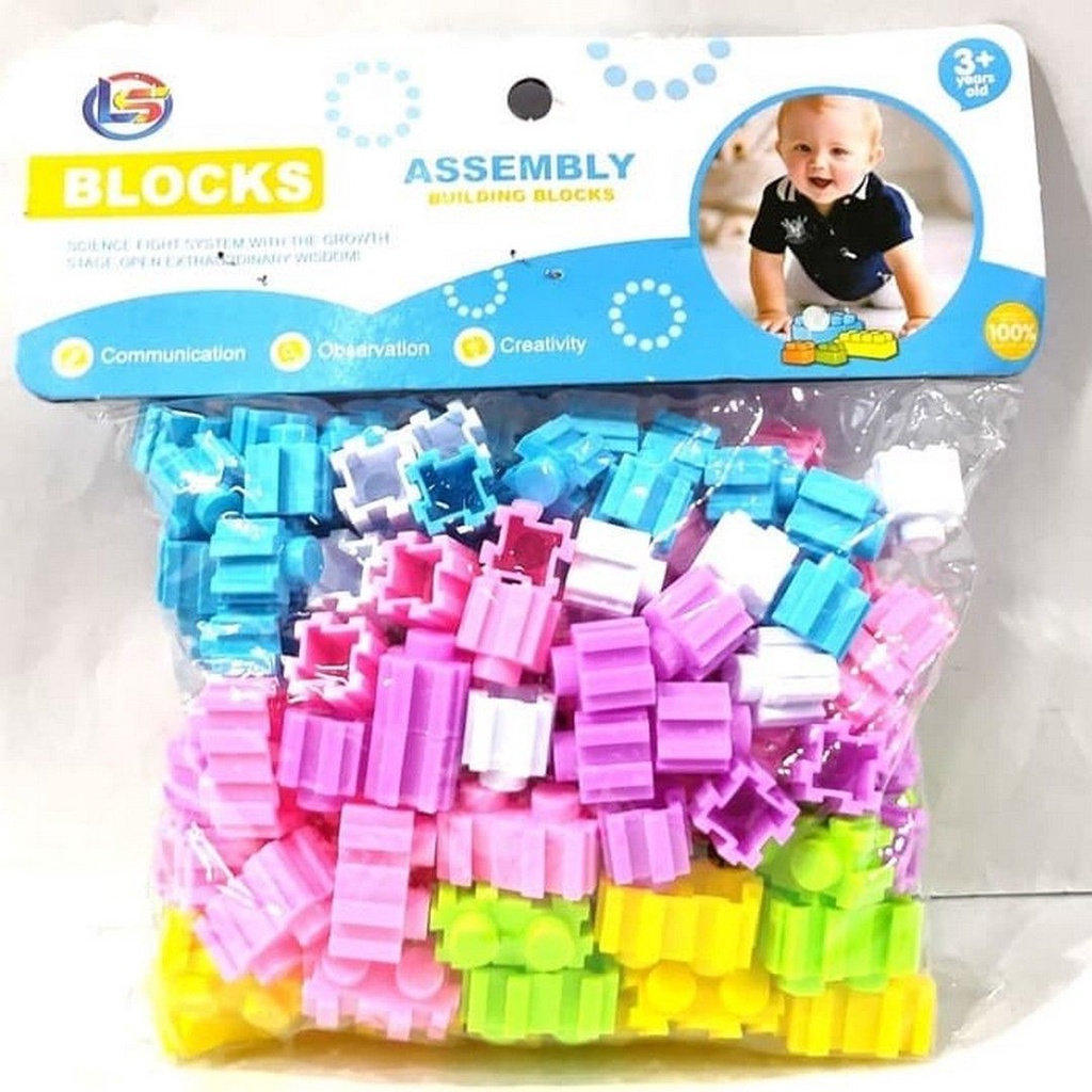 MAINAN EDUKASI BLOCKS ASSEMBLY LB4 BONGKAR PASANG PUZZLE BLOCK