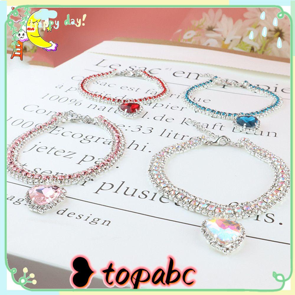 Top Cat Collar Safety Rhinestones Bling Adjustable Liontin Cinta