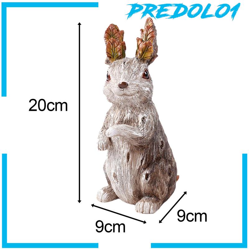 [Predolo1] Patung Hewan Patung Kelinci Lucu Bahan Resin Artwork Untuk Dekorasi Rumah Outdoor