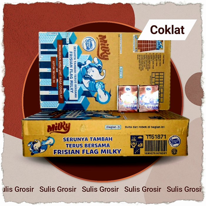 

[TERBARU] Susu UHT Bendera Frisian Flag Milky Coklat 115 ml 1 karton Isi 36 pcs