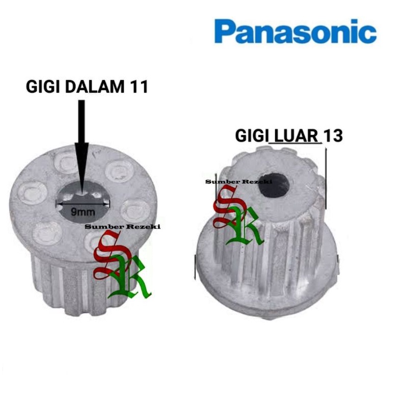 Inti Pulsator Mesin Cuci Panasonic Gigi 11