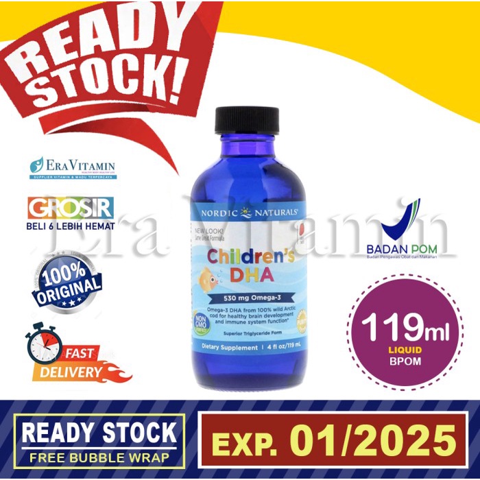 Nordic Children's DHA 119mL Original Nordics Natural BPOM