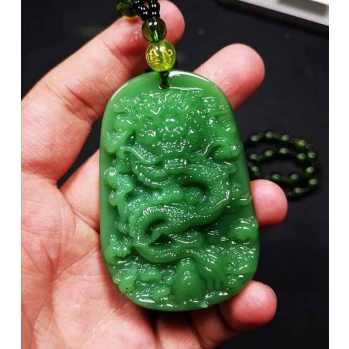 ( Bayar Di Tempat ) Kalung Keberuntungan Motif naga Free Box