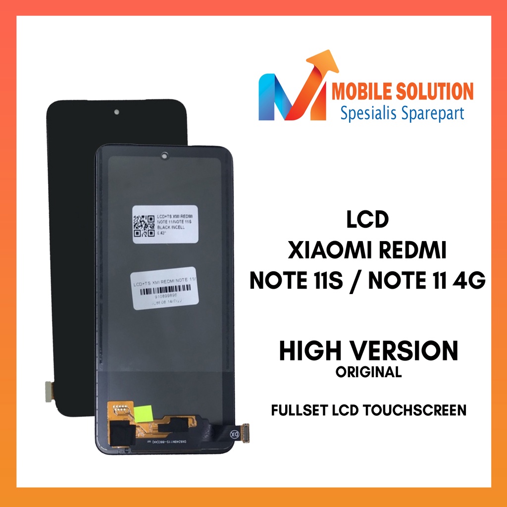 GrosIr Lcd Xiaomi Redmi Note 11s / Note 11 4G Original 100% Fullset Touchscreen Garansi 1 Bulan + Packing + Bubbel
