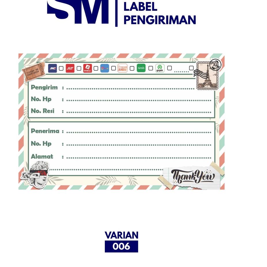 

⍇ Stiker Label Pengiriman / Stiker Alamat Sticker Pengiriman Paket / Stiker Pengiriman ㊍