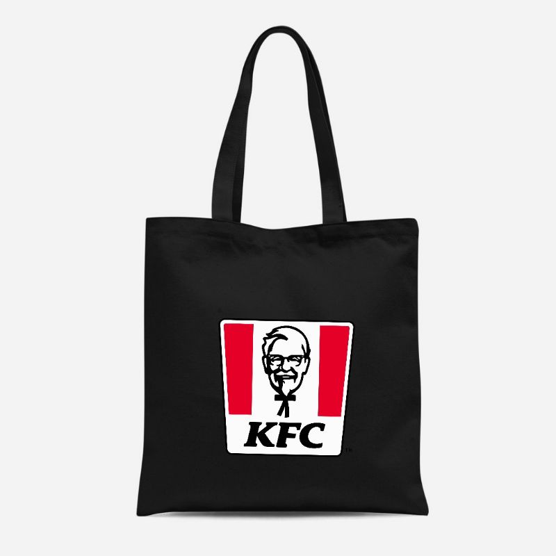 TOTE BAG KANVAS RESLETING PRIA WANITA / TOTEBAG TAS TERMURAH KFC /TOTE BAG TAS PRIA WANITA HITAM KANVAS TERMURAH