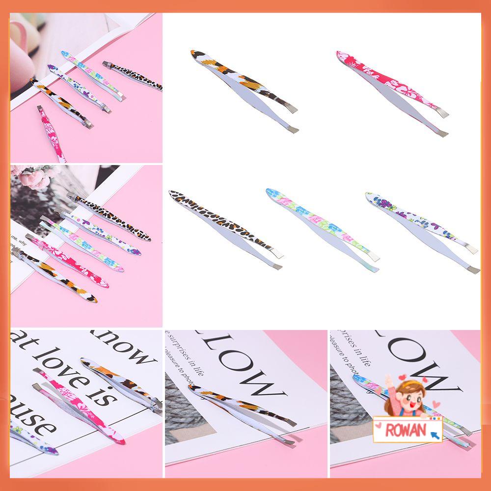 R-flower Pinset Alis Portable Profesional Serbaguna Stainless Steel Jenggot Alat Klip Ekstensi Bulu Mata