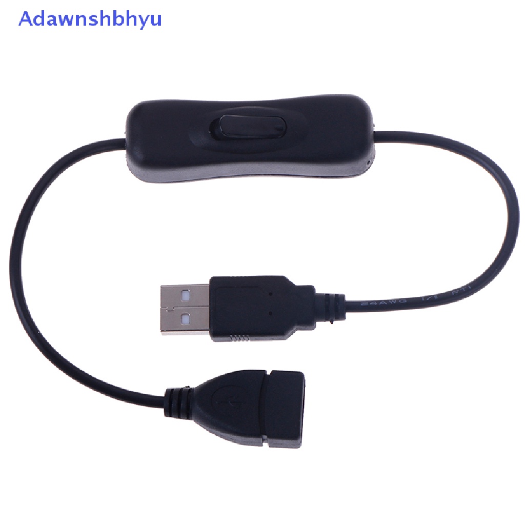 Adhyu 1Pc Kabel Extender Ekstensi USB 2.0 A Male to A Female Dengan Switch ON/OFF Cable ID