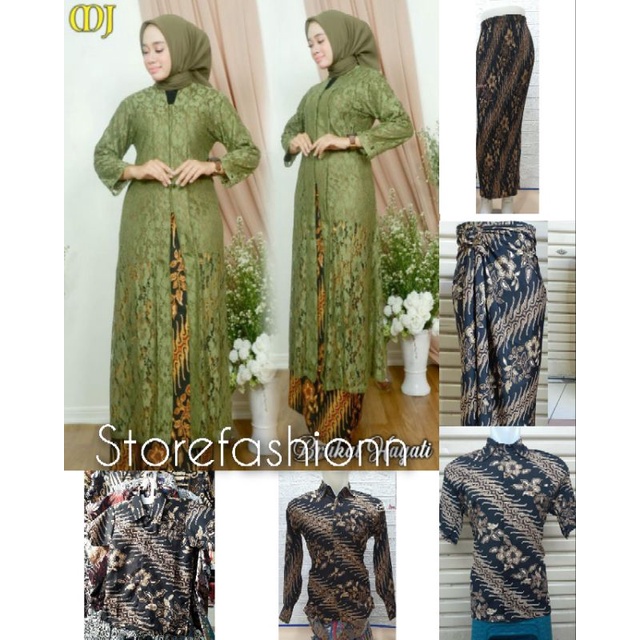 SET TUNIK HAYATI COUPLE / COUPLE BATIK / BATIK MODERN / SERAGAMAN KELUARGA MOTIF KRISAN BLACK