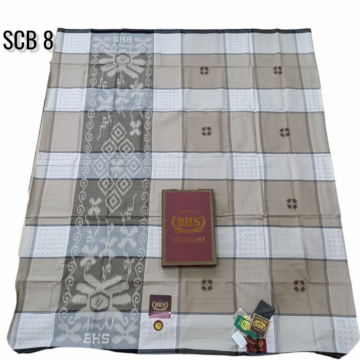 {FamilyStore} Sarung Tenun BHS Excellent Gold motif SGS - SCB 8 Diskon