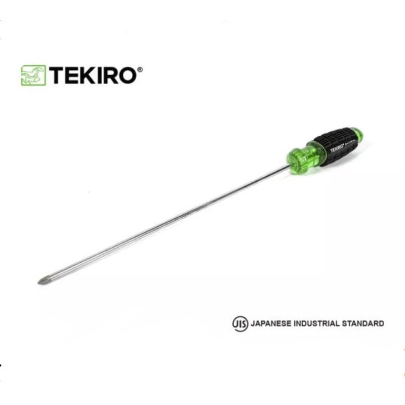 Obeng TEKIRO Gagang Karet 6MM X 30 CM | Obeng Plus (+) Panjang ORIGINAL TEKIRO