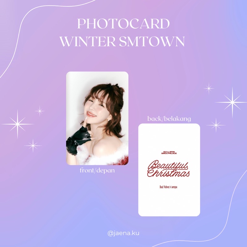 [SMTOWN] PHOTOCARD WINTER SMTOWN 2023 RED VELVET AESPA BEAUTIFUL CHRISTMAS ‼️BACA DESKRIPSI‼️