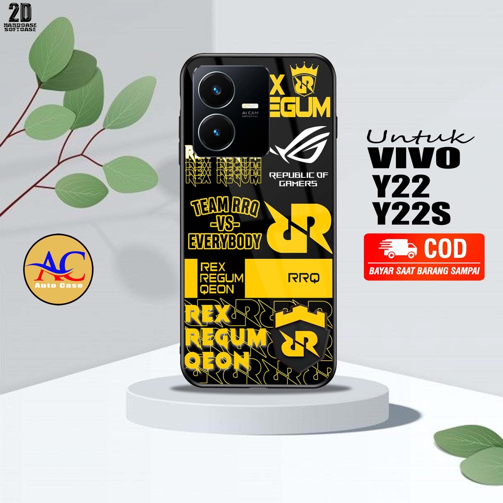 Case Hp Softcase Glossy VIVO Y22 Y22S ESPRT Casing Silikon Handphone Pelindung Kamera