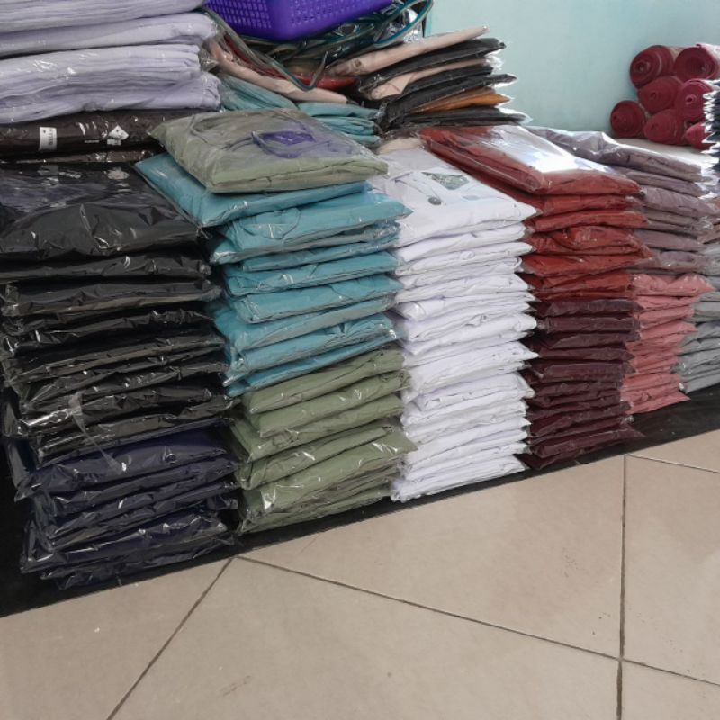 HASTARI JILBAB KERUDUNG BERGO MARYAM CRINKLE AIRFLOW KANCING SIZE XL &amp; XXL
