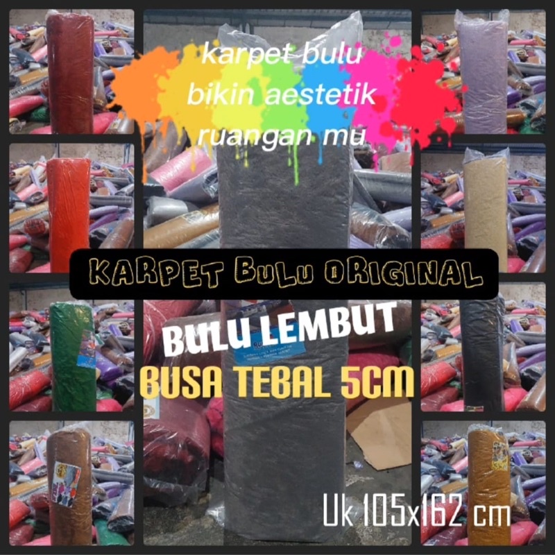 KARPET BULU RASFUR SUPER LEMBUT TEBAL 5,5cm