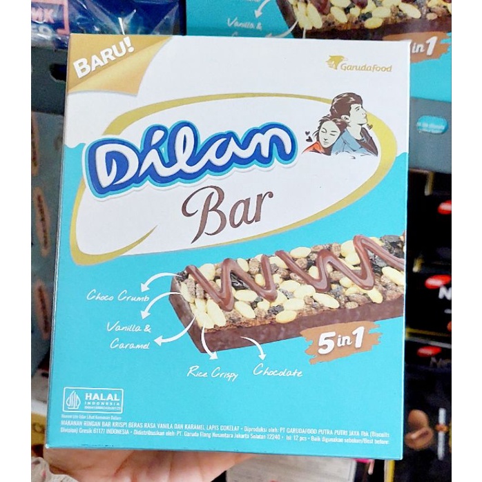 Dilan Chocolate Crunchy Caramel 24gr x 12pcs / Dilan Chocolate Bar 18gr x 12pcs