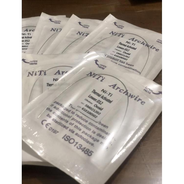 DENTAL KAWAT GIGI BEHEL WIRE NITI THERMAL ORTHO SUPER ELASTIC / KAWAT PERAWATAN BEHEL GIGI LENTUR OR