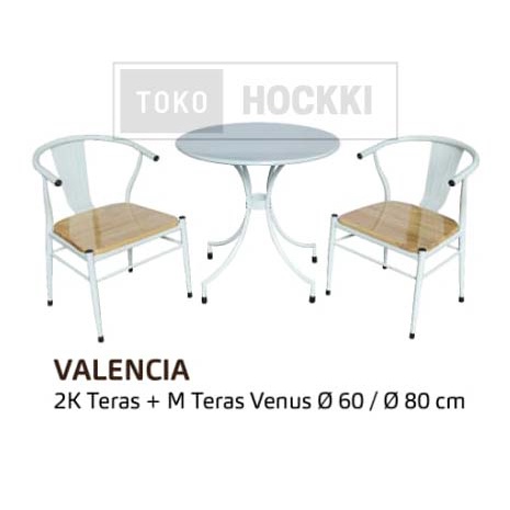 Meja Teras + Kursi Teras Besi