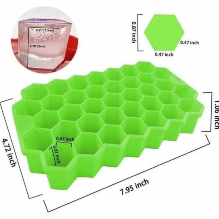 Cetakan Es Batu Sarang Lebah Honeycomb Silikon