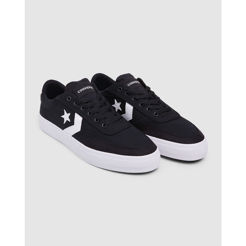 Sepatu Converse Courtlandt Courtland Basic Canvas Ox Black White Murah