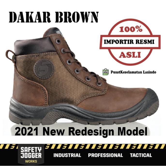 Sepatu Safety Jogger / Jogger Safety Shoes / Dakar Brown