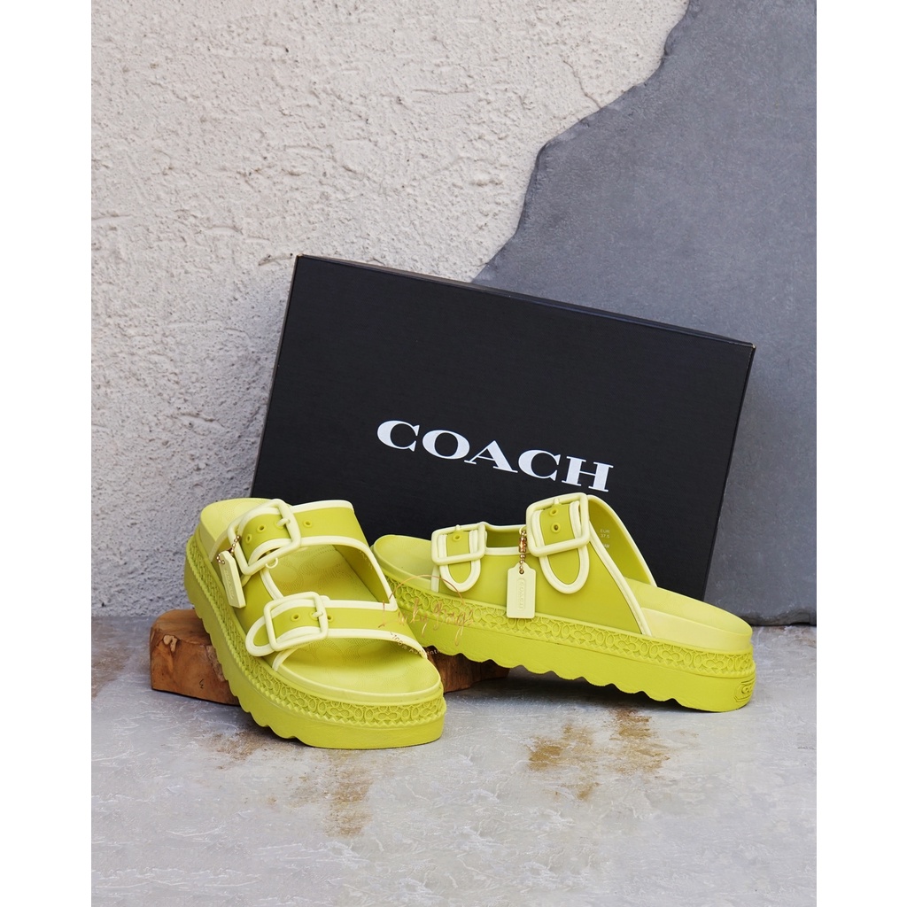 Coach lucy rubber key sandal (authentic / original)