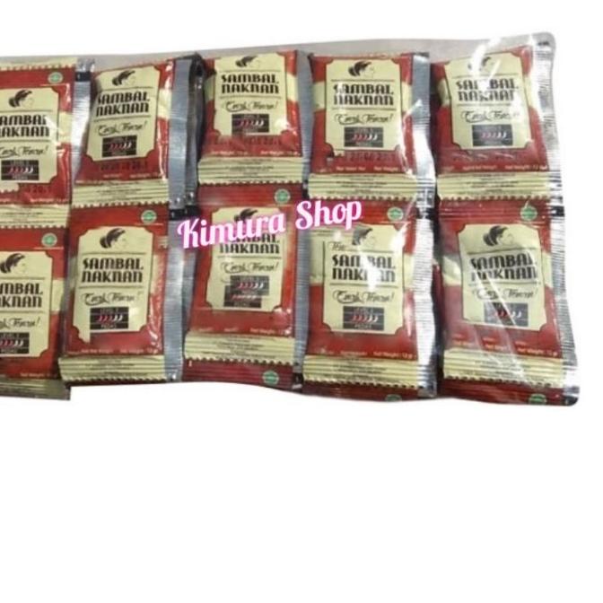 

limited STOCK!NAKNAN 1 Pack isi 50 Pcs Sambal Bawang Nak Nan Sachet Pedas Level 3 Sambel|KD4