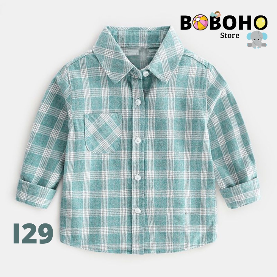 BOBOHO - 0-5 TH KEMEJA IMPORT ANAK LAKI LAKI LENGAN PANJANG / KEMEJA BAYI PREMIUM PART 3