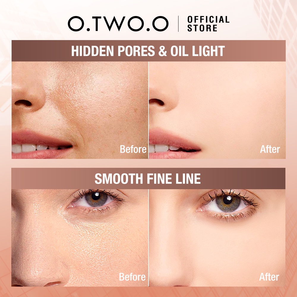 O.TWO.O Face Makeup Primer Invisible Pore Soft Focus Moisturizing Brightening Base Makeup Cream