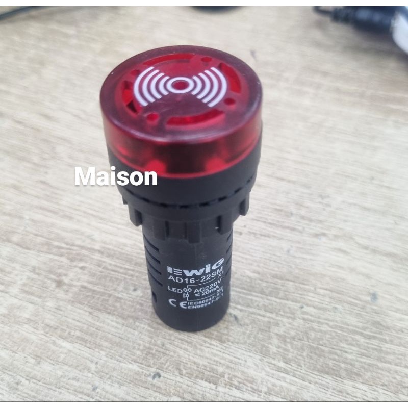 Pilot Lamp Buzzer Led Buzzer Lamp Ewig AD16-22SM