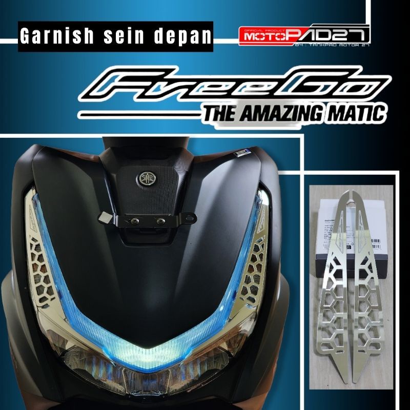 Motopad27 Garnish Cover Lampu Sein yamaha New Freego 125 Connected