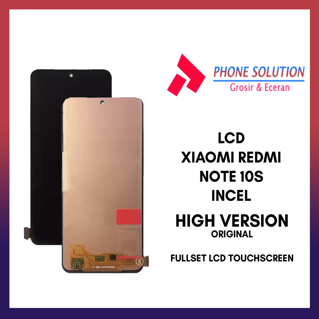 LCD Xiaomi Redmi Note 10S INCEL Original 100%  Fullset Touchscreen // Supplier LCD Xiaomi - Garansi 1 Bulan