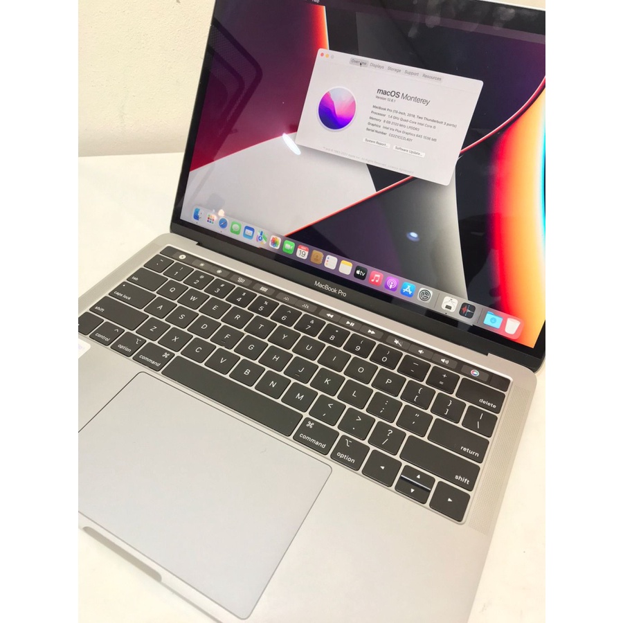 (FREE CASE) Macbook Pro Touchbar 13&quot; 2019 Second original 100% HARGA EKONOMIS - 8/128 i5 16/512GB i5 i7 FULLSET