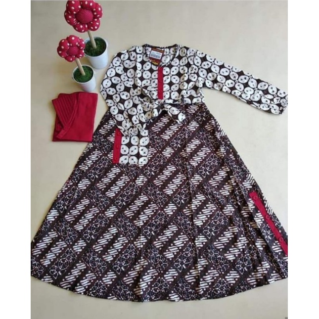 Sale Gamis dannis anak d'batik antiq / Busana muslim anak perempuan no 6 /Jubah jubah anak perempuan