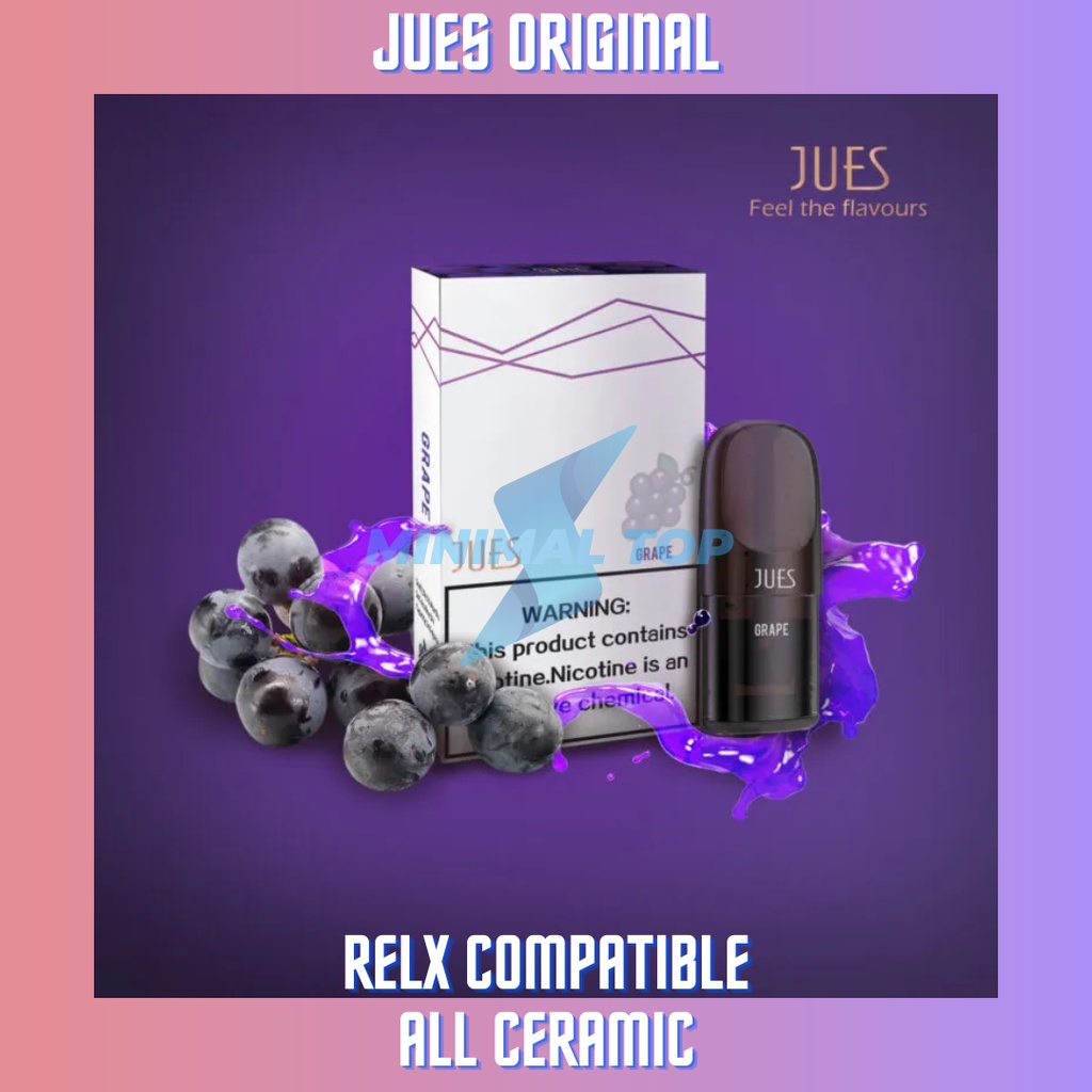 JUES Pods Pro Grape atau Anggur (Cocok dengan Relx Infinity Essential Phantom)