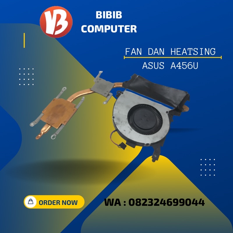 fan kipas dan heatsing asus A456u ori copotan laptop