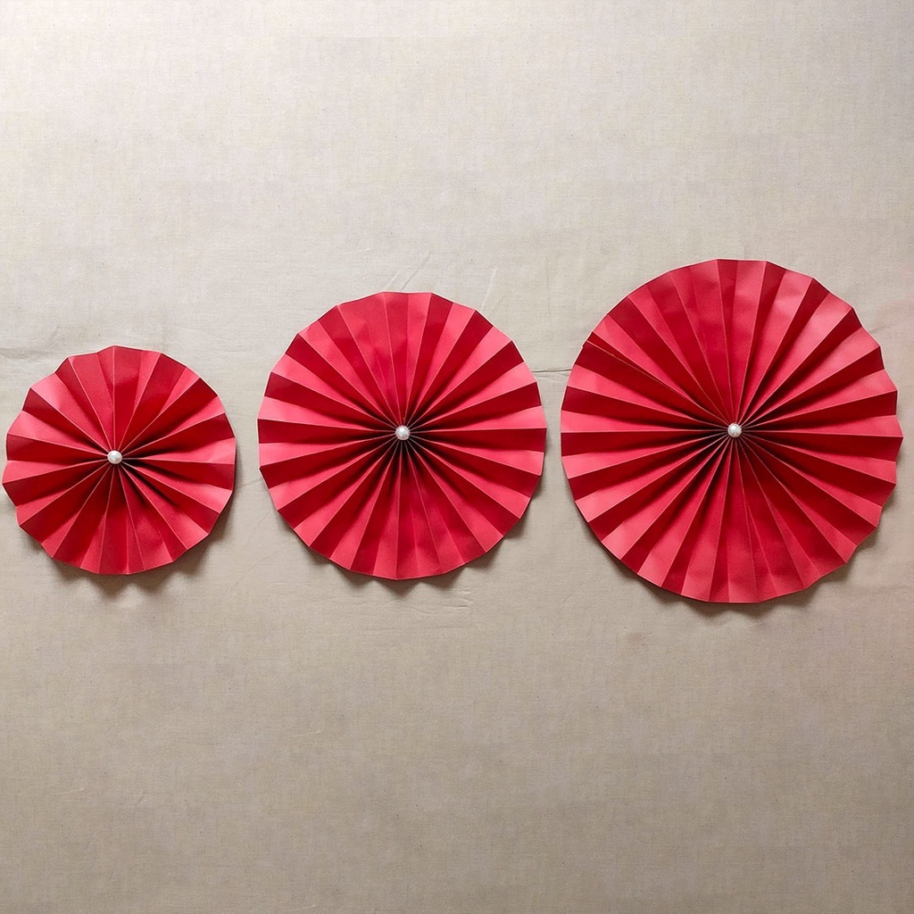 Paper Fans Pearl Blossom FU Imlek Chinese Hias Dekorasi Hiasan CNY Bunga Kertas Palsu Rumah