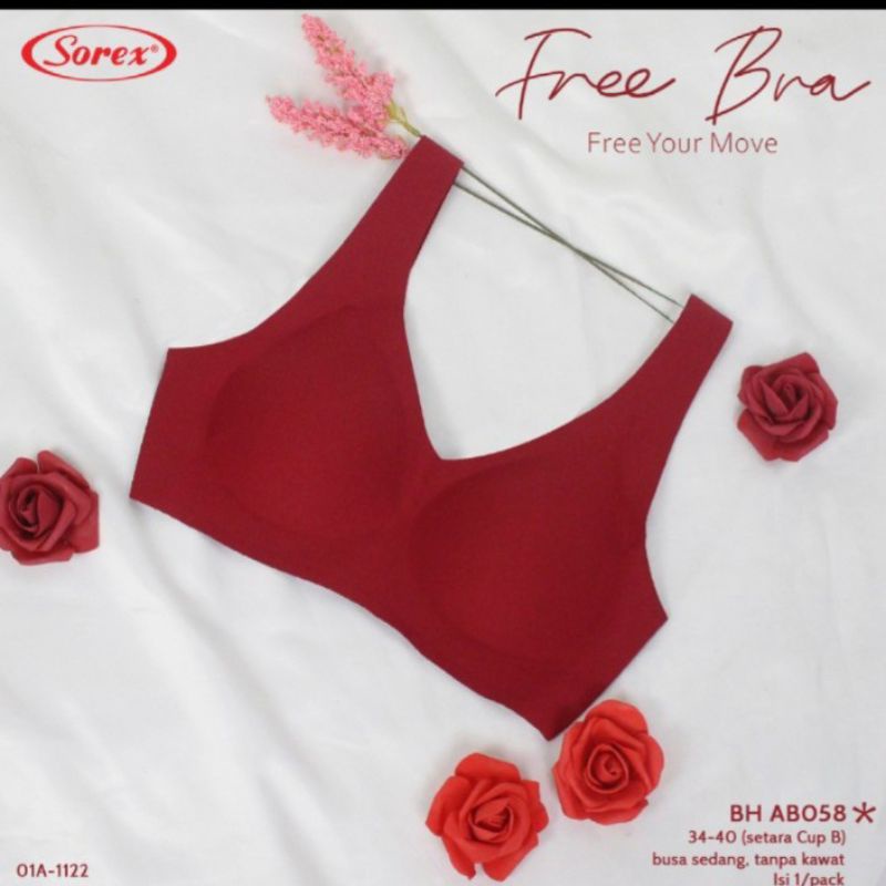 Bh Sorex BA 058 free bra busa sedang tanpa kawat