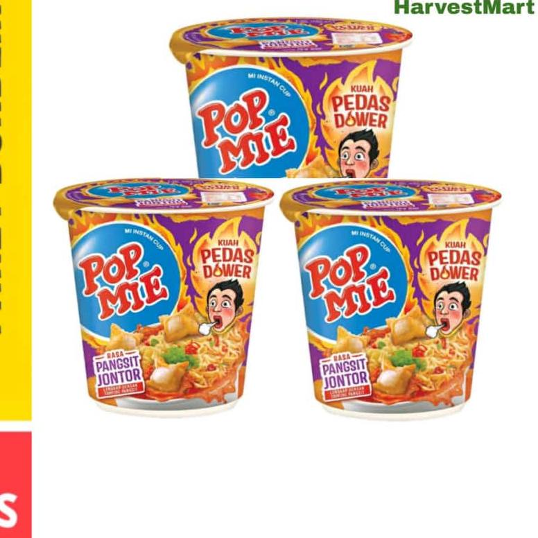 

Lagi Trend POP MIE KUAH PEDES PANGSIT JONTOR 75GR PER 3 PCS //HARVESMART,,,