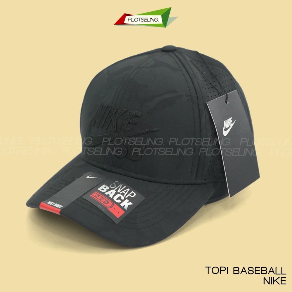 Topi Baseball Hitam NIKE Pria Wanita Dewasa Premium Grade Nike SB Edition Distro Cap Branded Unisex