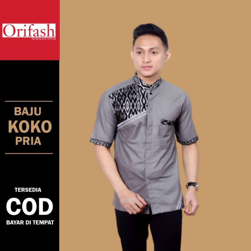 BAJU KOKO DEWASA PREMIUM TERBARU AZZAHIR SYUBBANUL MUSLIMIN LENGAN PENDEK BAJU KOKO