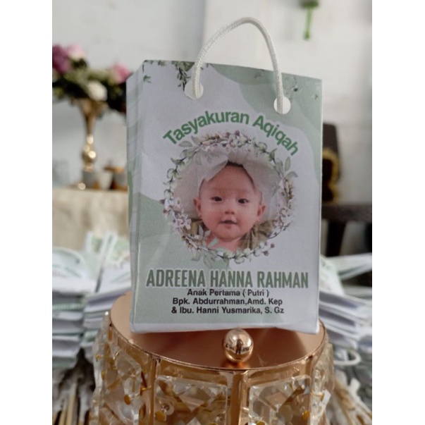 tempat telur aqiqah paper bag tempat telur tasyakuran aqiqah