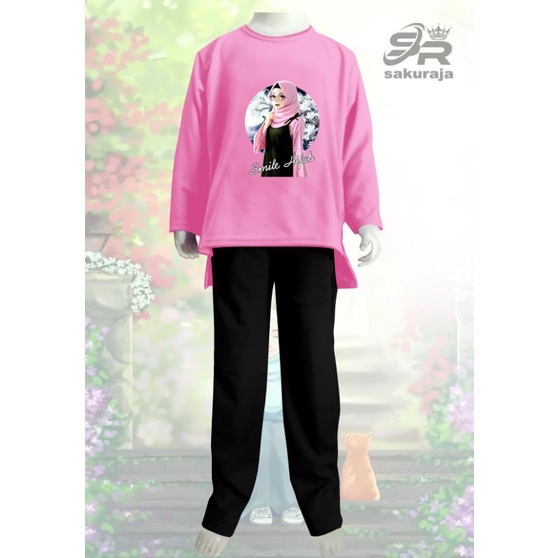 BAJU SETELAN ANAK VIRAL/ONE SET VIRAL/MODEL KEKINIAN/UMUR 3-13 TAHUN