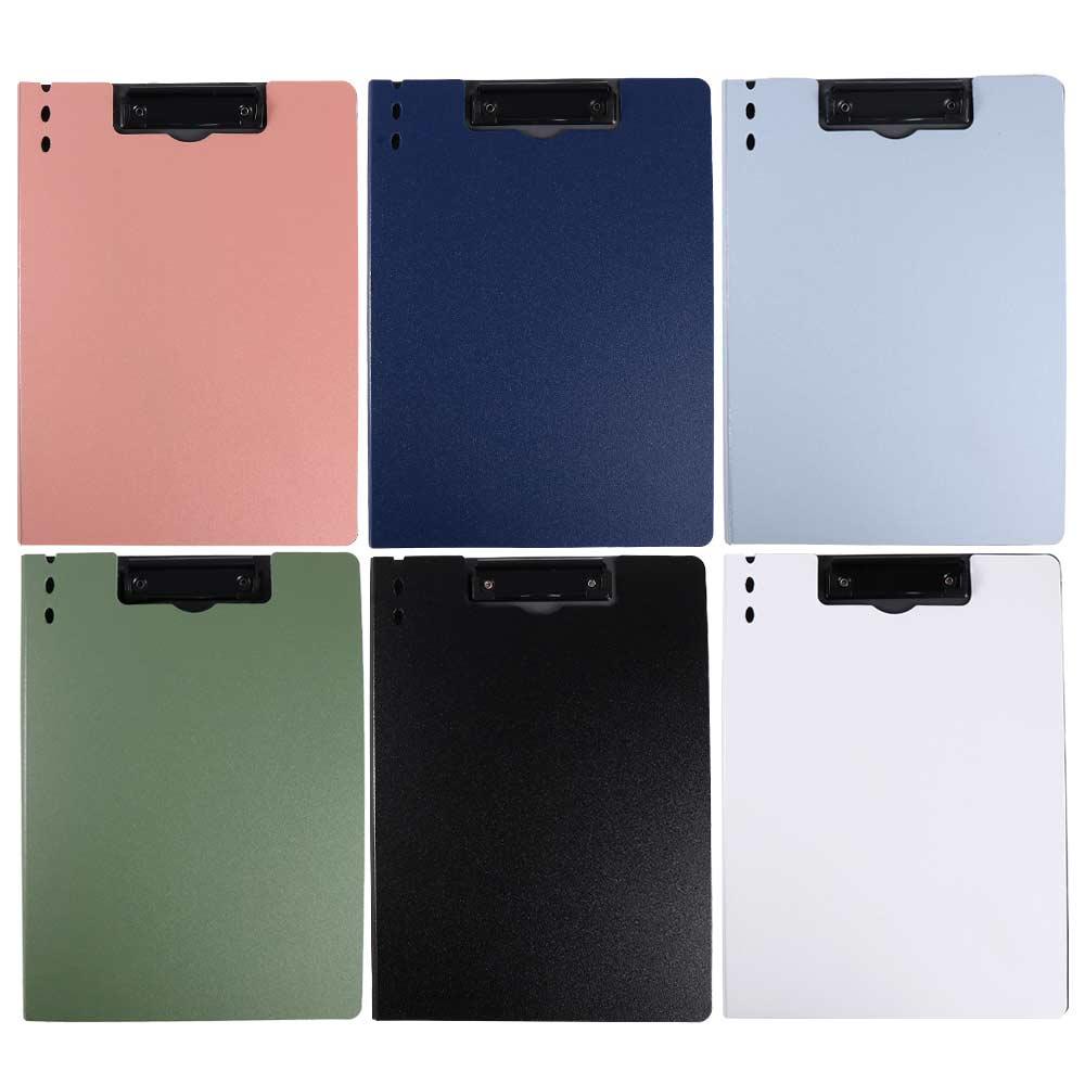 REBUY Rebuy A4 File Folder Double Clips Multifungsi Papan Alas Tulisan Memo Clip Board Test Paper Storage Tulisan Clipboard